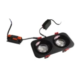 سبوت لايت مستطيل ثنائي MANTA COB  CD2373   2*10W  3CCT  BK+BK