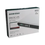 ⁦طاقة بديلة شاحن راوتر بطاريات AKKO STAR  58536    8000 - 17W MINI DC UPS⁩ - الصورة ⁦2⁩