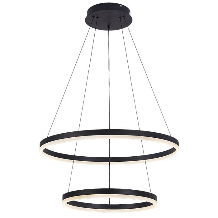 تعليق مودرن اطار اسود HOROZ 019 083 0088 88W BLACK 3CCT