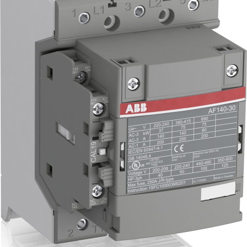 كونتكتر ثلاثي كويل متغير ABB 75 KW AF140-30 / 200AMP / 3POLE