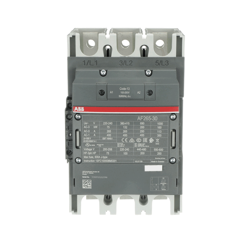 كونتكتر ثلاثي كويل متغير ABB 75 KW AF-265-30 / 400AMP