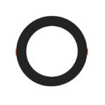 بنل دفن الاطار اسود HOROZ 016 087 0006 6W- 3CCT BLACK سويج محولة داخلية