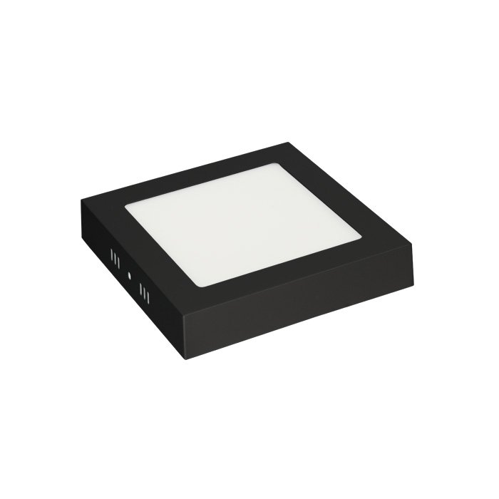 ظاهري مربع متغير الاطار الاسود HOROZ 016 084 0018 18w black 3 cct