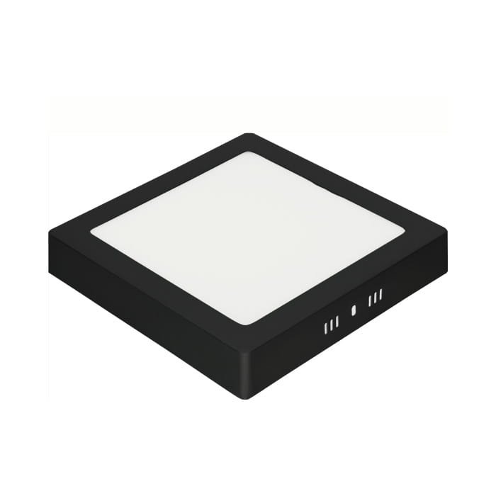 ظاهري مربع متغير الاطار الاسود HOROZ 016 084 0018 18w black 3 cct