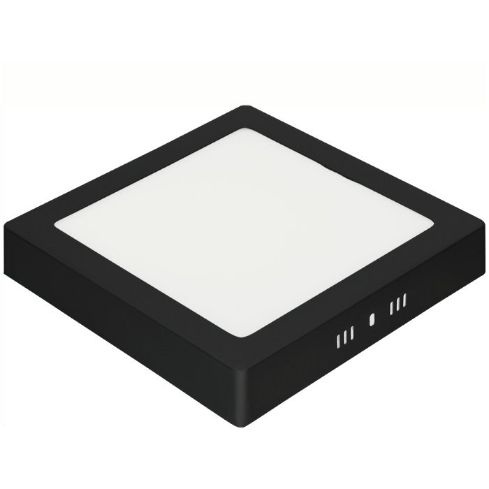 ظاهري مربع متغير الاطار الاسود HOROZ 016 084 0018 18w black 3 cct