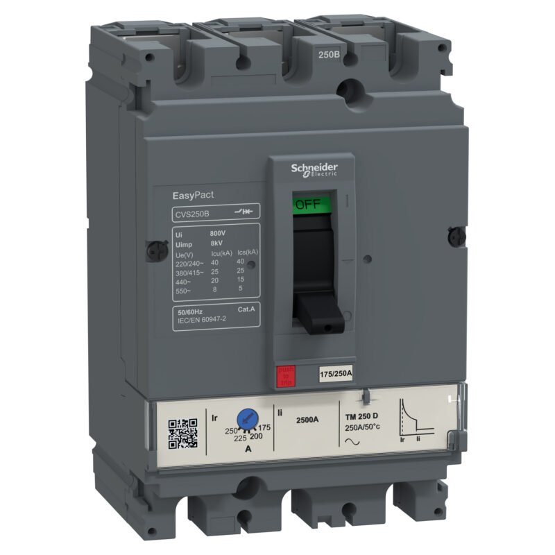 قاطع هوائي شنايدر ثلاثي 3*100 امبير LV510779 CVS100B TM100A 3P schneider