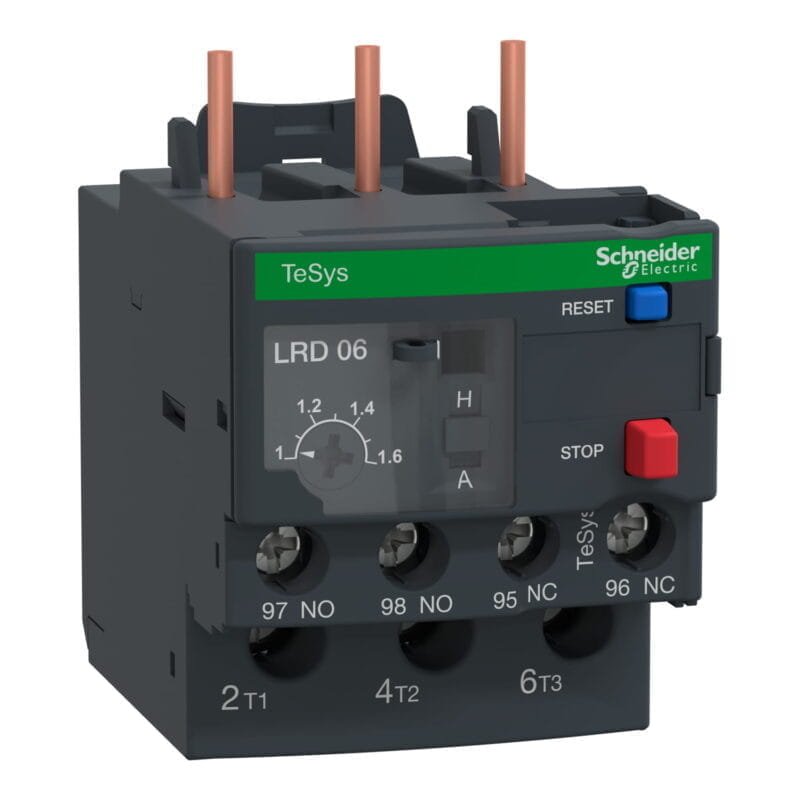 اوفر لود شنايدر LRD06 overload relays 1-1.6A for D09...D38 schneider