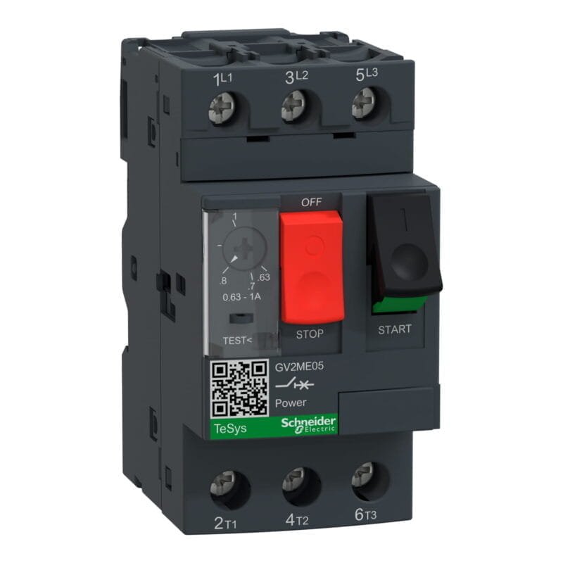 ستارتر حراري شنايدر GV2ME05 Motor protection 0.63-1A schneider